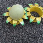 Eierbecher, Kerzenständer in Blütenform