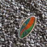 Ovaler Ring in Herbstfarben