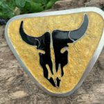 Wackenschädel, Blattgold,