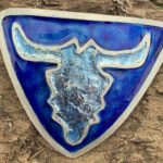 Wackenschädel in Blau